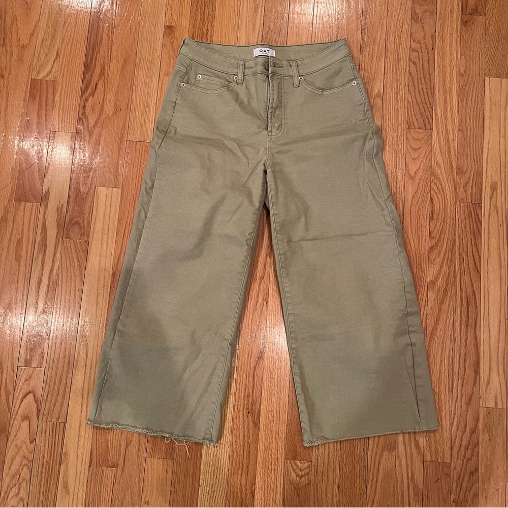 OAT New York high rise wide leg crop - size 29